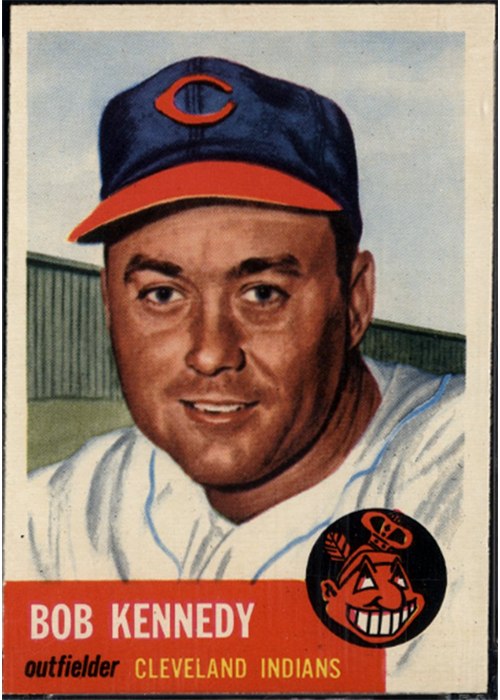 1953 Topps #33 Bob Kennedy, Cleveland Indians