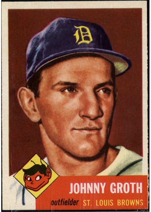 1953 Topps #36 Johnny Groth, St. Louis Browns