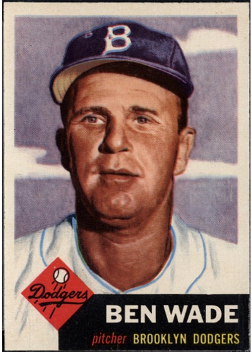1953 Topps #4 Ben Wade, Brooklyn Dodgers