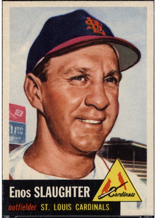 1953 Topps #41 Enos Slaughter, St. Louis Cardinals