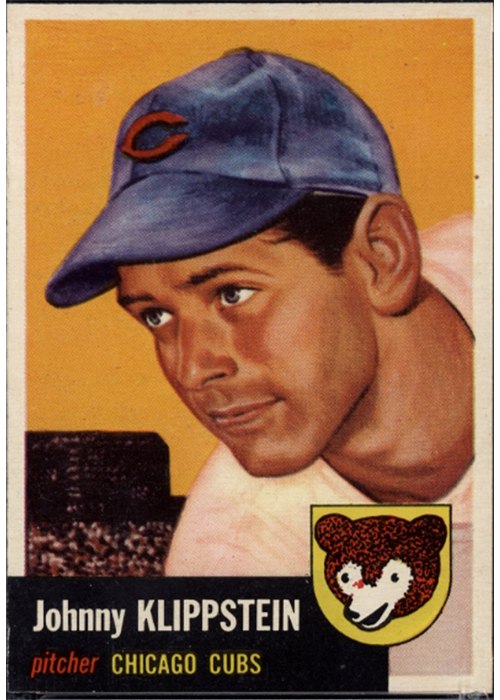 1953 Topps #46 Johnny Klippstein, Chicago Cubs