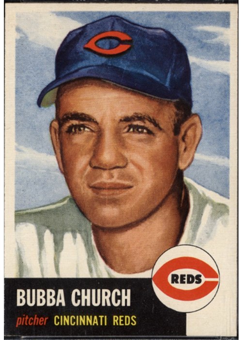 1953 Topps #47 Bubba Church, Cincinnati Reds
