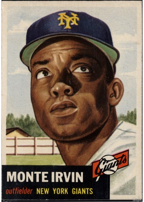 1953 Topps #62 Monte Irvin, New York Giants