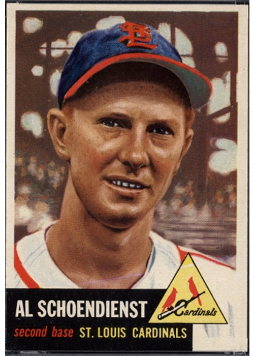1953 Topps #78 Al Schoendienst, St. Louis Cardinals