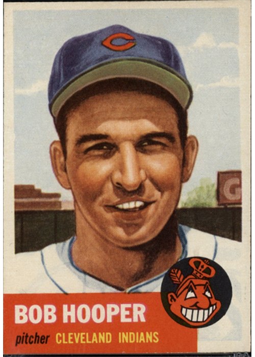 1953 Topps #84 Bob Hooper, Cleveland Indians