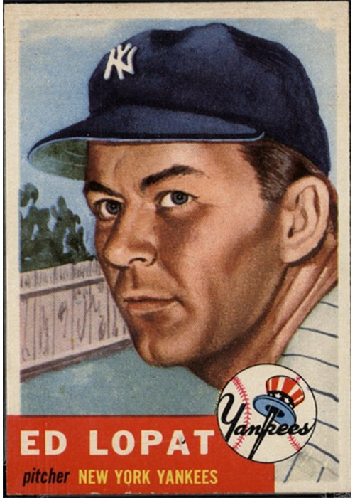1953 Topps #87 Ed Lopat, New York Yankees
