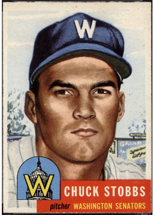 1953 Topps #89 Chuck Stobbs, Washington Senators