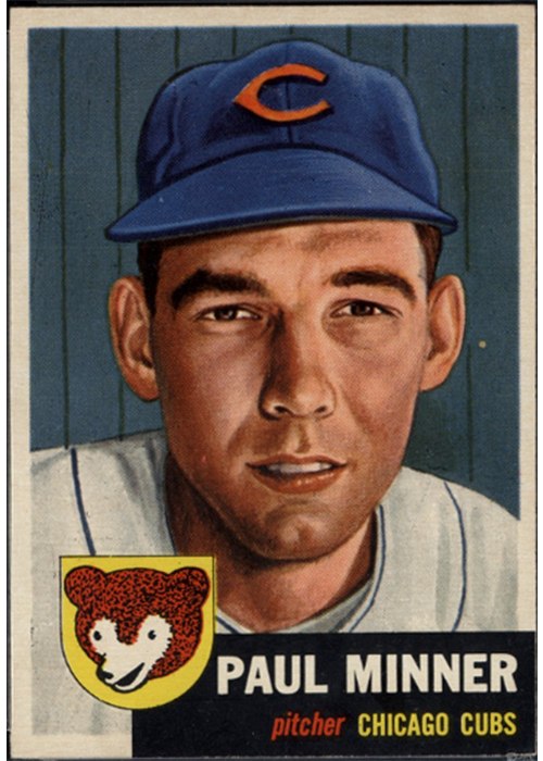 1953 Topps #92 Paul Minner, Chicago Cubs