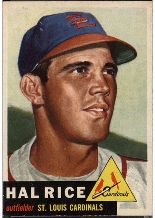 1953 Topps #93 Hal Rice, St. Louis Cardinals