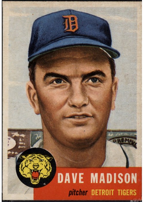 1953 Topps #99 Dave Madison, Detroit Tigers