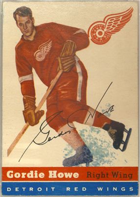 Gordie Howe #8 - 1954-55 Topps Hockey