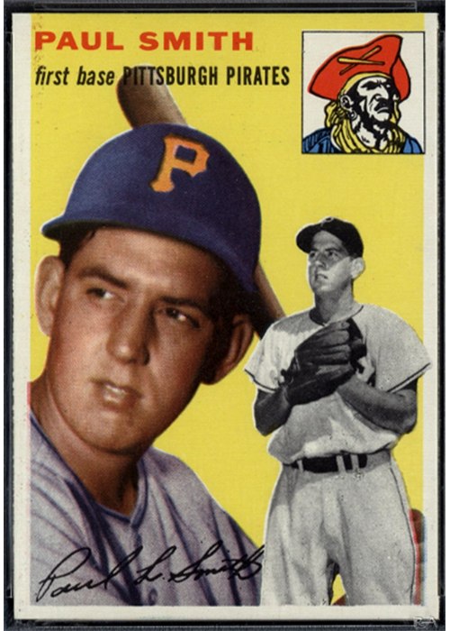 1954 Topps #11 Paul Smith, Pittsburgh Pirates (front)