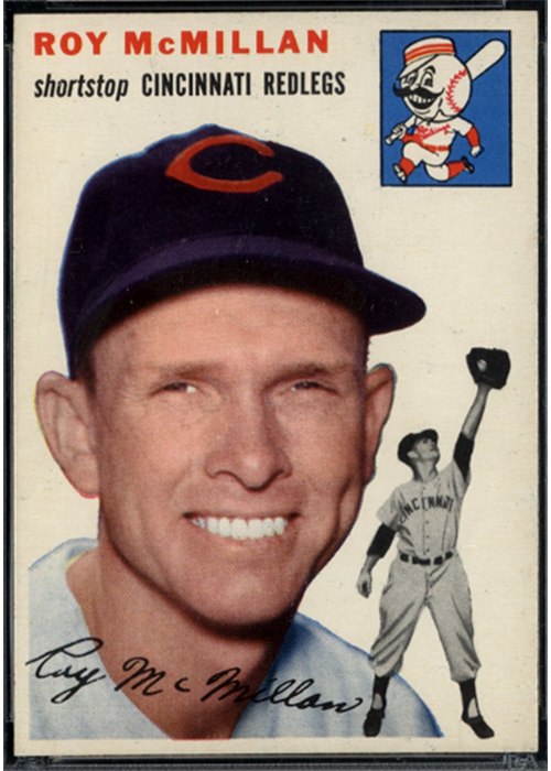 1954 Topps #120 Roy McMillan, Cincinnati Redlegs (front)