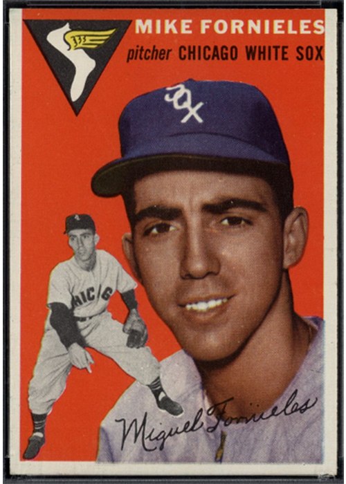 1954 Topps #154 Mike Fornieles, Chicago White Sox (front)