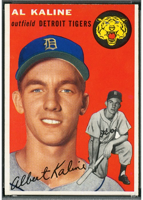 1954 Topps #201 Al Kaline, Detroit Tigers (front)