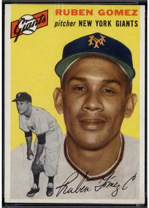 1954 Topps #220 Ruben Gomez, New York Giants (front)