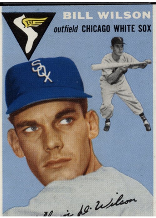 1954 Topps #222 Bill Wilson, Chicago White Sox (front)