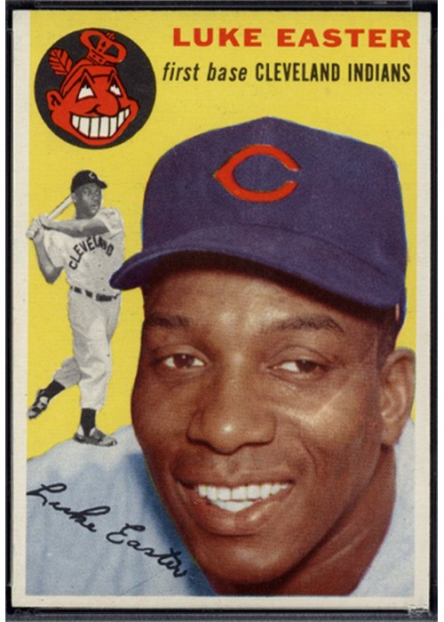 1954 Topps #23 Luke Easter, Cleveland Indians (front)