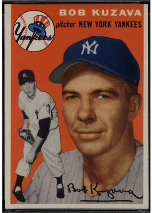 1954 Topps #230 Bob Kuzava, New York Yankees (front)