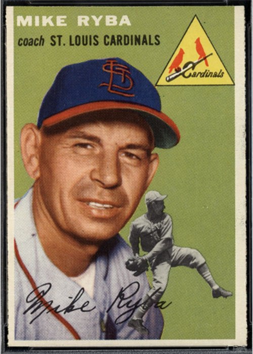 1954 Topps #237 Mike Ryba, St. Louis Cardinals (front)