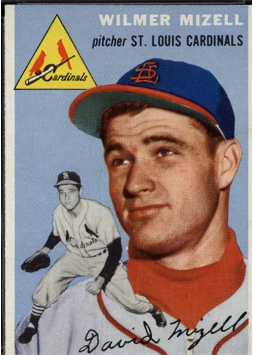1954 Topps #249 Wilmer Mizell, St. Louis Cardinals (front)