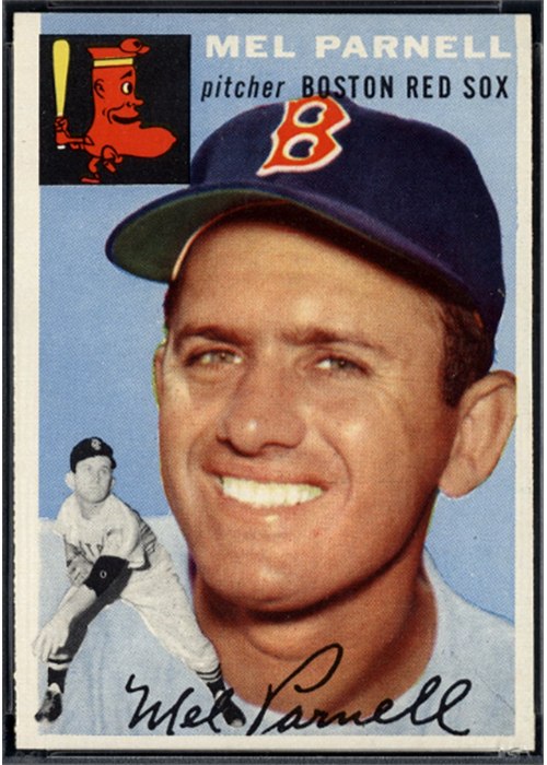 1954 Topps #40 Mel Parnell, Boston Red Sox (front)