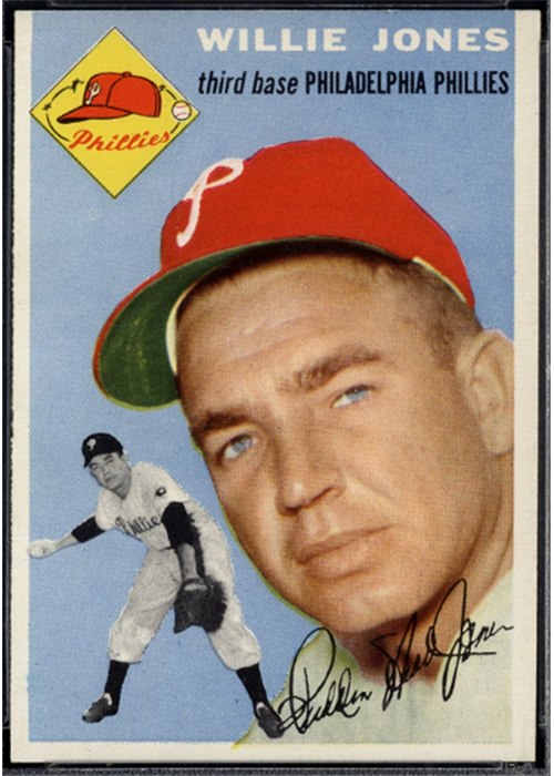1954 Topps #41 Willie Jones, Philadelphia Phillies (front)