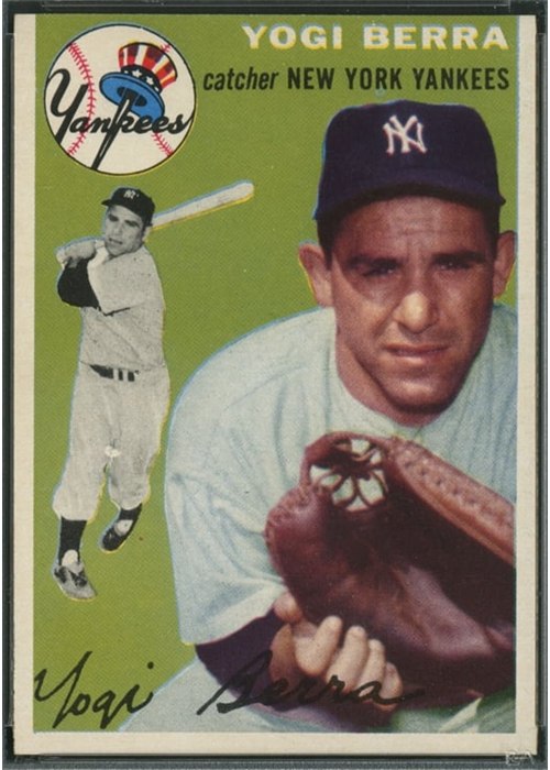 1954 Topps #50 Yogi Berra, New York Yankees (front)