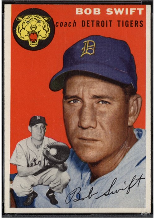 1954 Topps #65 Bob Swift, Detroit Tigers (front)