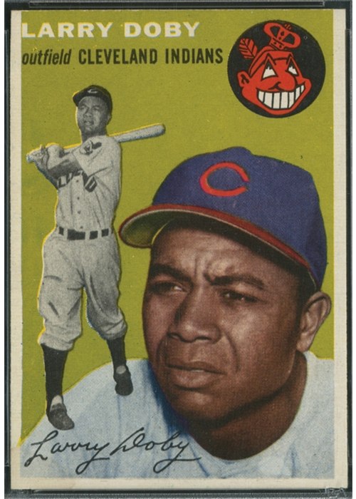 1954 Topps #70 Larry Doby, Cleveland Indians (front)