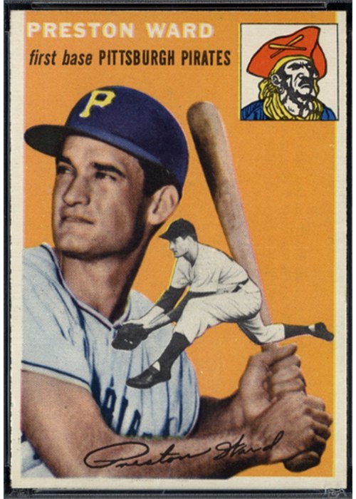 1954 Topps #72 Preston Ward, Pittsburgh Pirates (front)