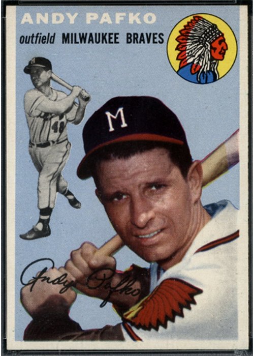 1954 Topps #79 Andy Pafko, Milwaukee Braves (front)