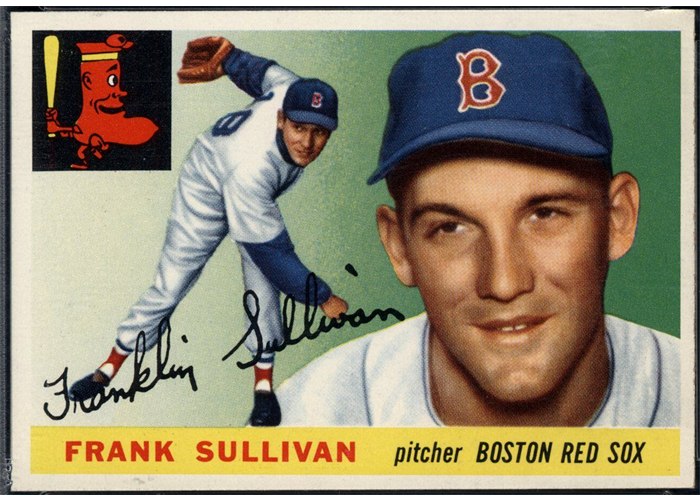 1955 Topps #106 Frank Sullivan, Boston Red Sox (front)