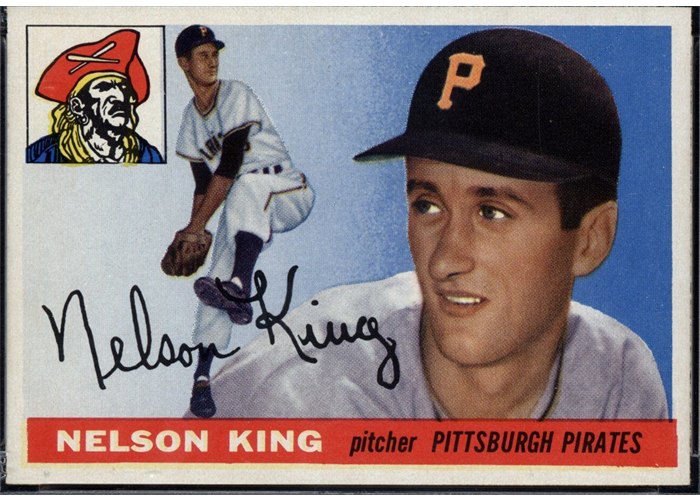 1955 Topps #112 Nellie King, Pittsburgh Pirates (front)