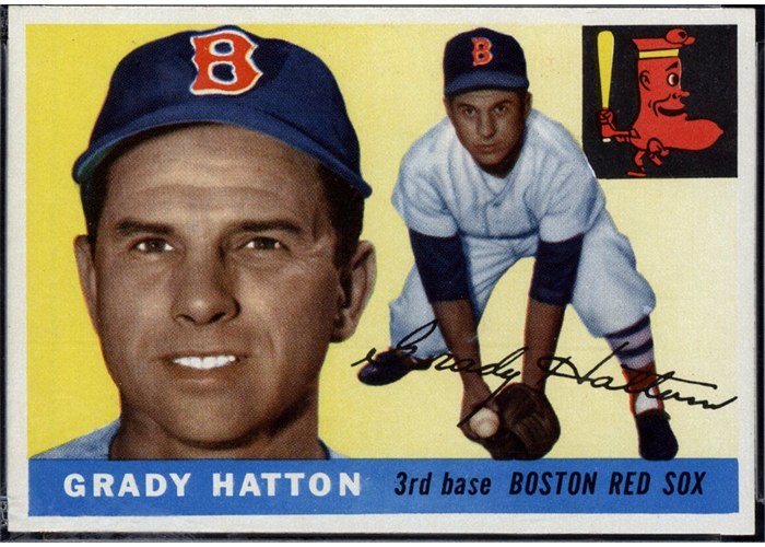1955 Topps #131 Grady Hatton, Boston Red Sox (front)