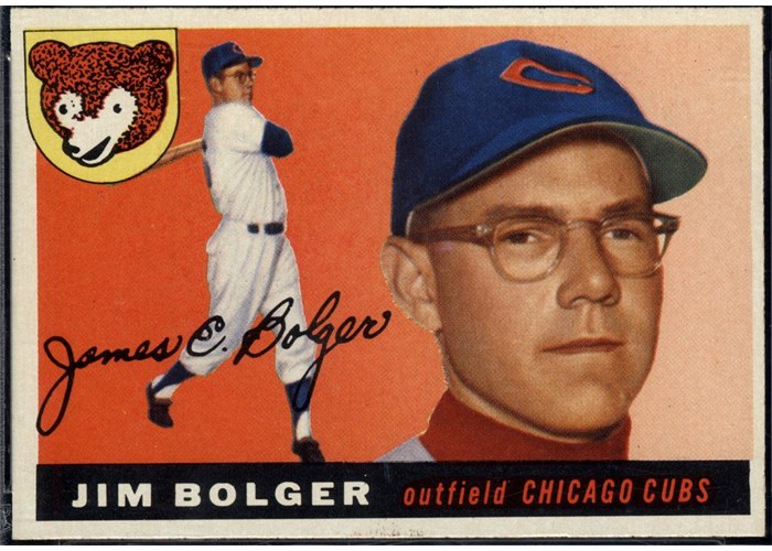 1955 Topps #179 Jim Bolger, Chicago Cubs (front)
