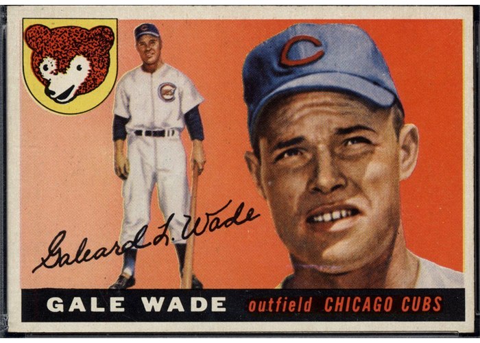 1955 Topps #196 Gale Wade, Chicago Cubs (front)