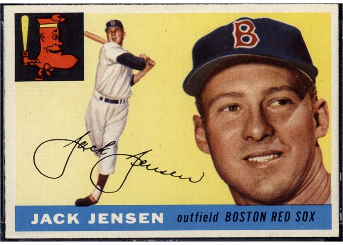 1955 Topps #200 Jackie Jensen, Boston Red Sox (front)