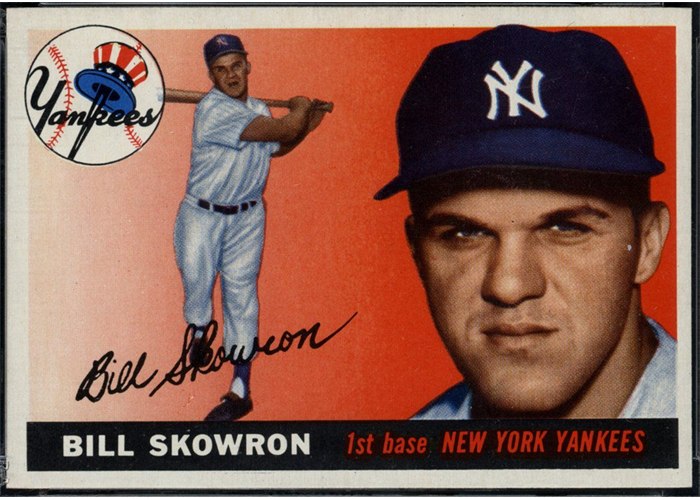 1955 Topps #22 Bill Skowron, New York Yankees (front)