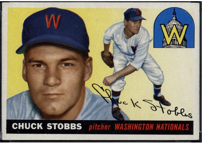 1955 Topps #41 Chuck Stobbs, Washington Senators (front)