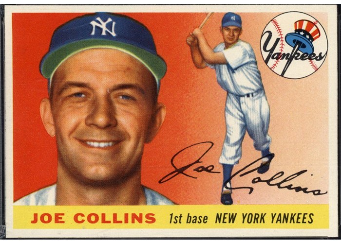 1955 Topps #63 Joe Collins, New York Yankees (front)