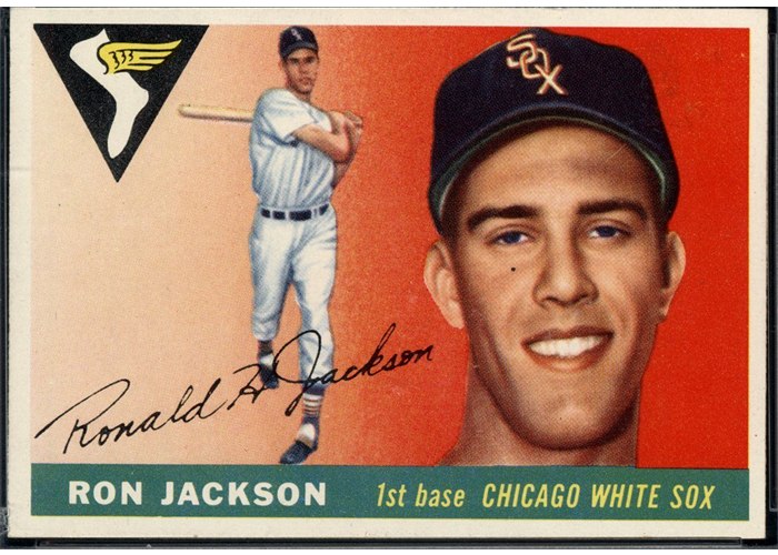1955 Topps #66 Ron Jackson, Chicago White Sox (front)