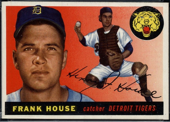 1955 Topps #87 Frank House, Detroit Tigers (front)