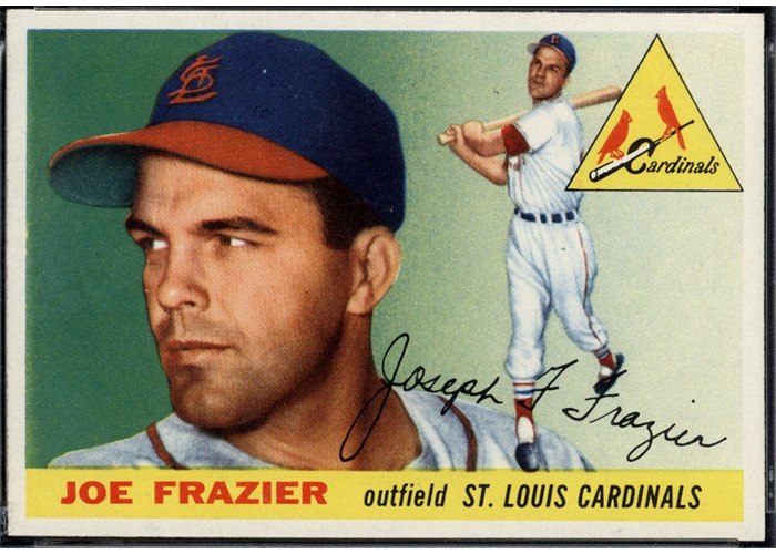 1955 Topps #89 Joe Frazier, St. Louis Cardinals (front)