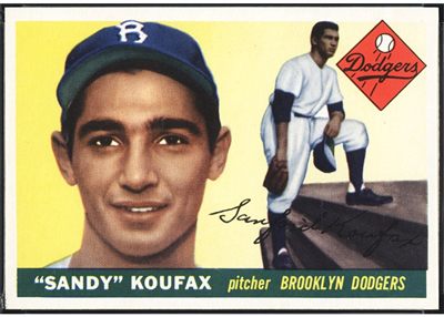 Sandy Koufax #123 - 1955 Topps Baseball