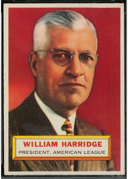 1956 Topps #1 Will Harridge (front)
