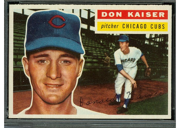 1956 Topps #124 Don Kaiser, Chicago Cubs (front)