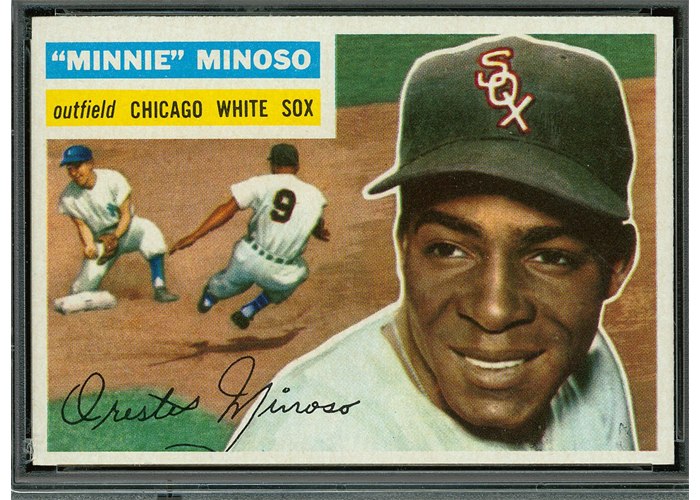 1956 Topps #125 Minnie Minoso, Chicago White Sox (front)