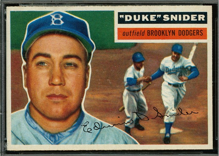 1956 Topps #150 Duke Snider, Brooklyn Dodgers (front)