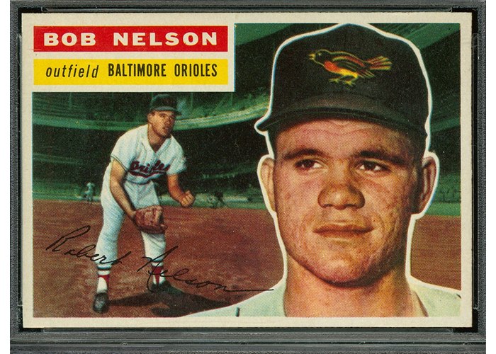 1956 Topps #169 Bob Nelson, Baltimore Orioles (front)
